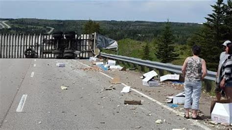 Highway 104 reopens after tractor trailer flips - Nova Scotia - CBC News