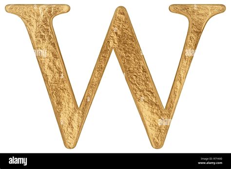 Lowercase Letter W Isolated On White D Render Stock Photo Alamy