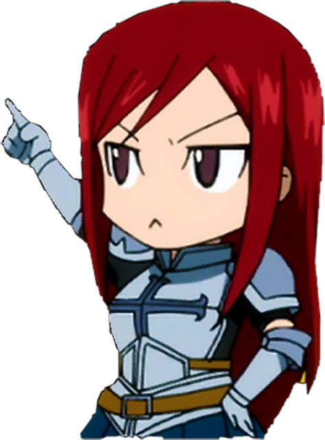 Download Anime Sticker Chibi Erza Png Image With No Background