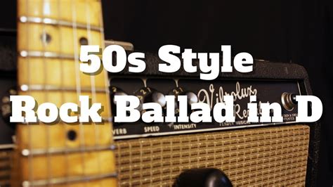 S Style Rock Ballad In D Backing Track Youtube