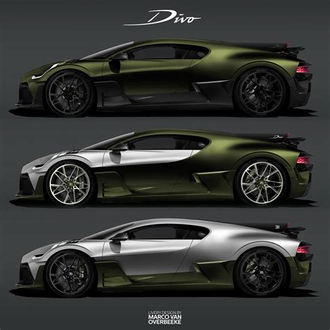 Bugatti Divo livery and spec concepts on Behance