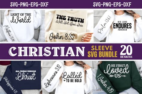 Christian Front And Sleeve Svg Bundle Graphic By Craftart Creative