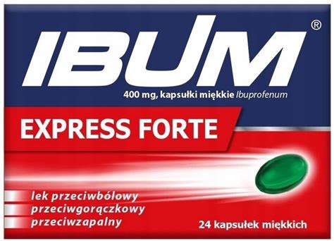 Ibum Express Forte Ibuprofen Lek Przeciwb Lowy Mg Kapsu Ki