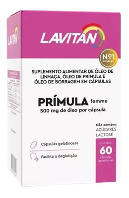 Lavitan Prímula Femme Alimentar Em Caixa De 45ml 60 Unidades Cimed