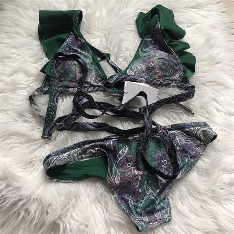 Zimmermann Swim Zimmermann Anneke Laceup Bikini Set Poshmark