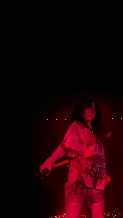 Billie Eilish Concert Hot Red Wallpaper Billie Billie Eilish Red Wallpaper