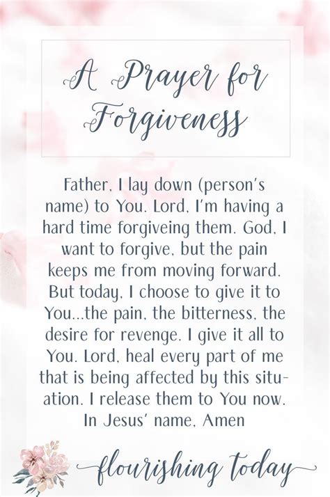 How To Forgive When You Can T Forget Prayer For Forgiveness