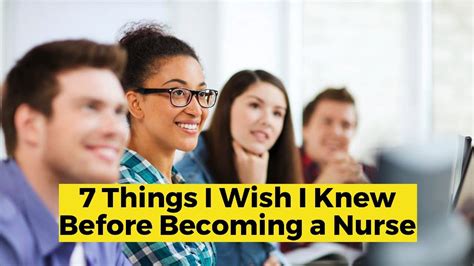 7 Things I Wish I Knew Before Becoming A Nurse Youtube