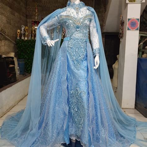 Baju Pengantin Baby Blue Gaun Gaun Pengantin Baby Blue Nakia Littel