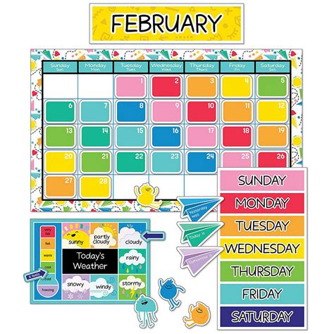 Carson Dellosa Education Happy Place Calendar Bulletin Board Set