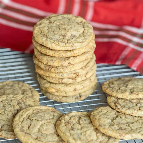 Chocolate English Toffee Bit Cookies - My Cookie Journey