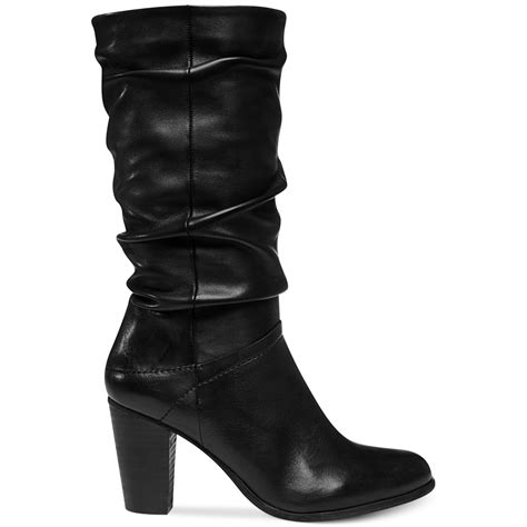 Steve Madden Womens Loretta Slouch Boots In Black Lyst