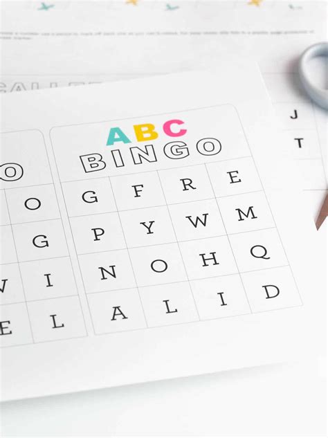 Printable Alphabet Bingo