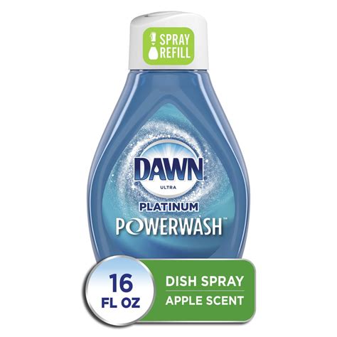 Dawn Platinum Powerwash Dish Spray Dish Soap Apple Scent Refill 16 Fl Oz