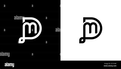 Dm Md Logo Dm Md Monogram Initial Md Dm Logo Letter Md Dm Logo Icon