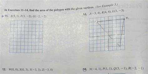 Solved In Exercises Find The Area Of The Polygon With The Given