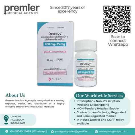 Descovy Emtricitabine And Tenofovir Alafenamide Prescription