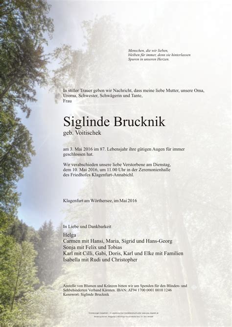 Parte für Siglinde Brucknik pax requiem