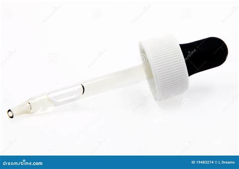 liquid dropper stock photo image  glass white clear