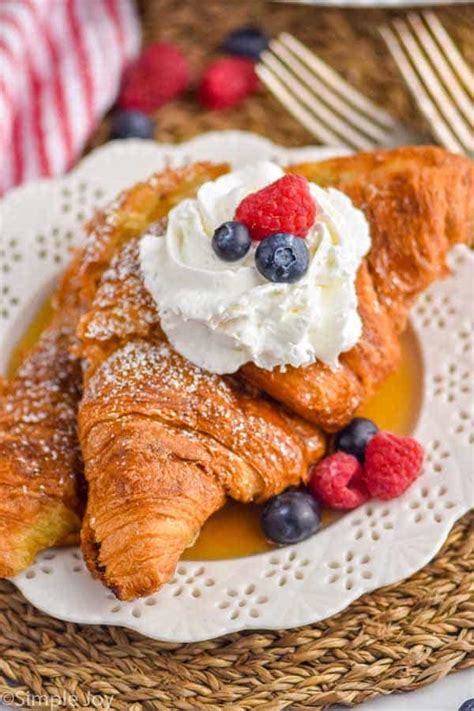 Croissant French Toast Simple Joy