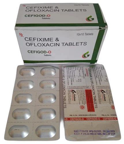 CEFIGOD O Cefixime Ofloxacin Tablet At Rs 490 Box In Panchkula ID