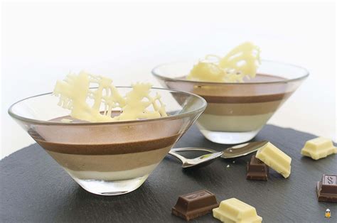 Dreierlei Gestreiftes Mousse Au Chocolat Im Glas Backina De