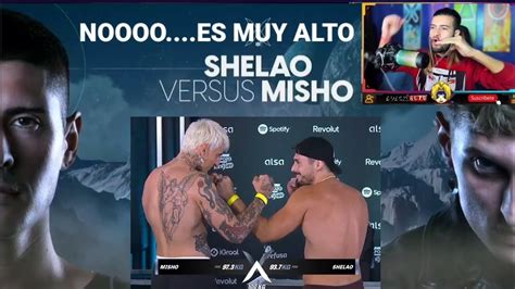 Shelao Vs Misho El Pesaje La Velada Del A O Peso Pesados Youtube