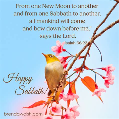 Happy Sabbath Brenda Walsh Scripture Images