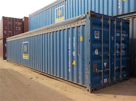 Galvanized Steel Feet Open Top Container For Shipping Capacity