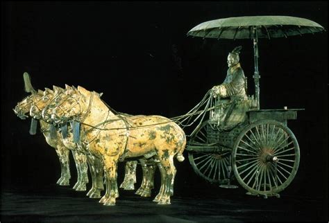 Bronze Charioteer And Chariot Qin Dynasty Chinese Armor And Weapons