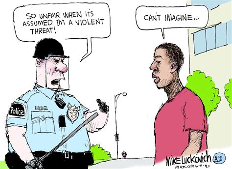 Editorial Cartoon Us Police Racism Prejudice The Week