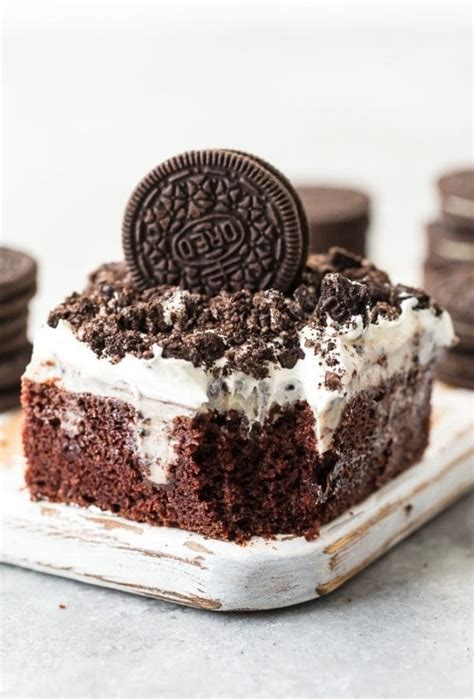 Oreo Cake Creamy Oreo Poke Cake Recipe The Cookie Rookie