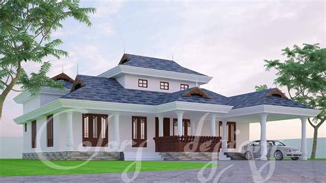 4 Bedroom Traditional Kerala Home Plan with Poomukham & Inhouse ...