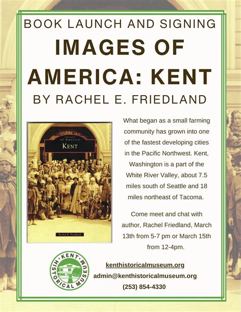 Book Launch & Signing- Images of America KENT by Rachel Friedland
