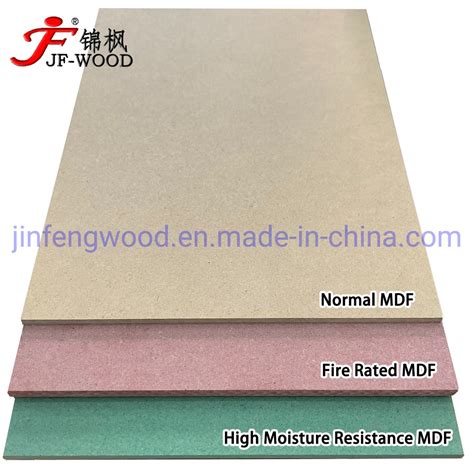 Fire Rated Hmr High Moisture Resistance Mdf Waterproof Mdf Normal Mdf