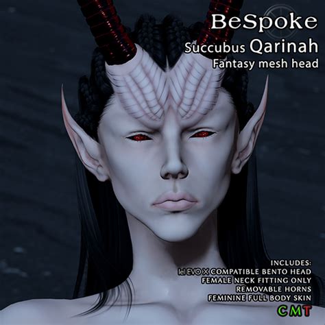 Second Life Marketplace Bespoke Succubus Qarinah Bento Head