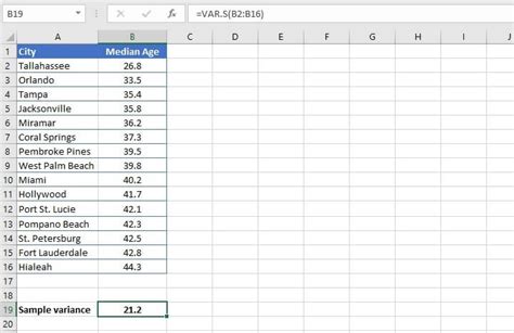 Variance Formula Excel | GoSkills