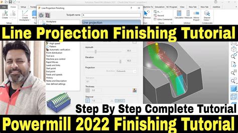 Delcam Powermill Finishing Programming How To Do Line Projection