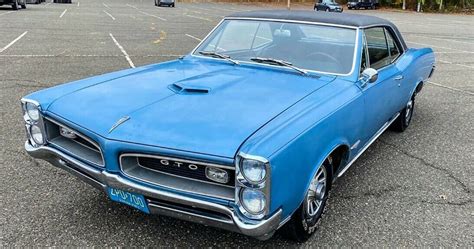 Fontaine Blue 1966 Pontiac Gto Barn Find Up For Sale