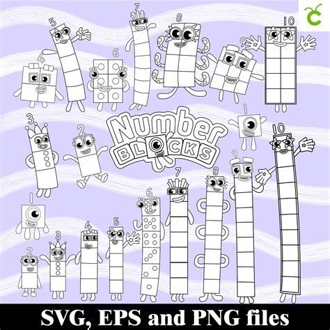 Numberblocks Svg Bundle Number Blocks Svg Number Blocks Etsy Images