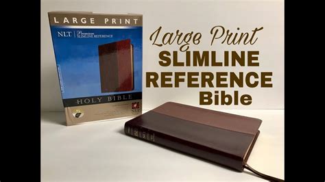 NLT Large Print Premium Slimline Reference Bible Review YouTube