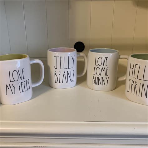 Rae Dunn Easter Mugs Love My Peeps Jelly Depop