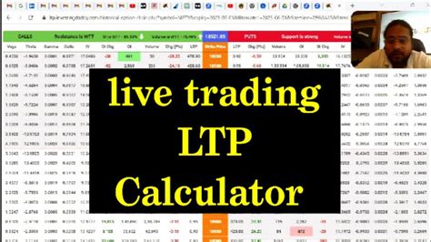 Live Trading By Ltp Calculator June Nifty Live Trading