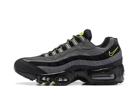 Nike Air Max 95 Essential Wolf Grey Black Green Men Shoes 749766 Air Max 95 Essential Sepcleat