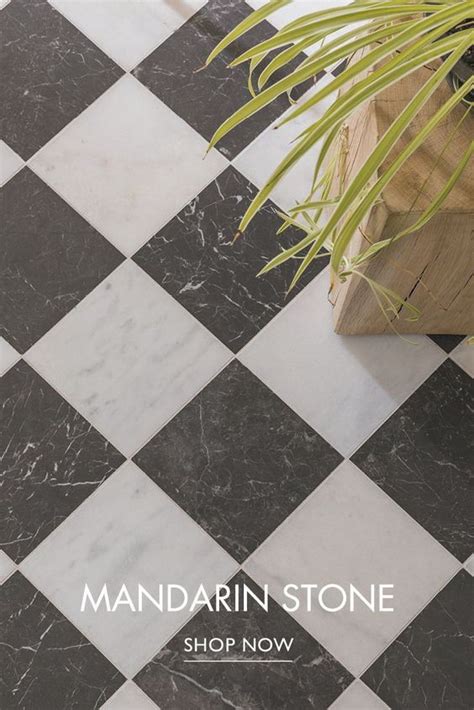 Black White Tiles Wall Floor Tiles Mandarin Stone In 2024