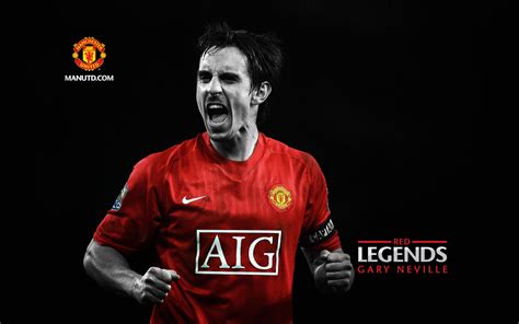 Gary Neville Red Legends Manchester United Wallpaper Preview