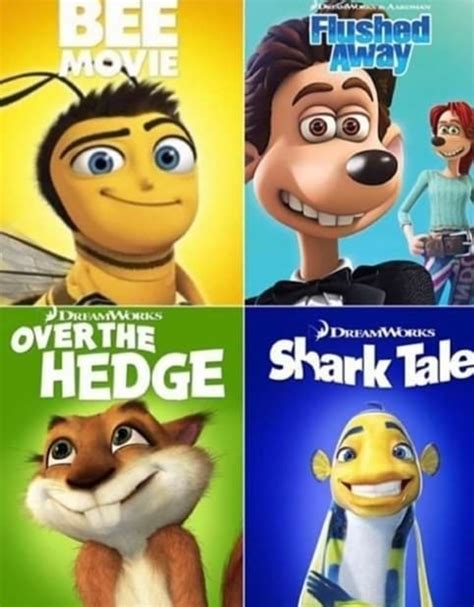 Over The Hedge Shark Tale Monsters Vs Aliens Bee Movie Film Collection