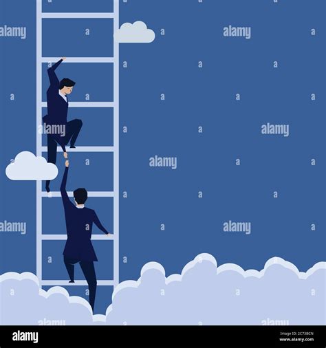 Male Up Ladder Stock Vector Images Alamy