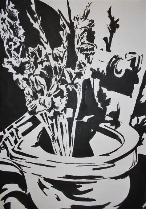 Negative Space Drawing Still Life