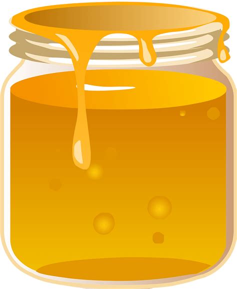 honey jars - Clip Art Library